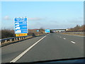 M49 warning about the Severn Bridge toll charges in BS35 4NN