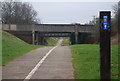 Capel Lane bridge crosses the National Cycleway 2 in EX8 2FZ