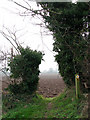 Emerging onto a ploughed field in NR28 9RW