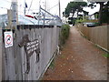Sandbanks: footpath № 82 to the shore in BH13 7RG