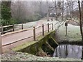 Bridge over River Wey at Passfield Manor in GU30 7QJ