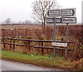 Road sign, Long Itchington in CV47 9PB
