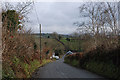 Steep hill on the road near Ffynnon-Geitho Isaf in SY25 6QJ