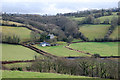 View over Dyffryn Aeron near Yr Glyn in Llangeitho Community