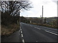 The A7 trunk road heading in to Stow in the Borders in TD1 2RH