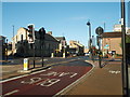 Road Junction George Street Huntingdon in PE29 3TR