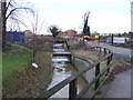 Turnford Brook and building site in EN10 6FU