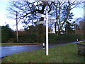 Old Road Sign, The Street, Pettistree in IP13 0HP