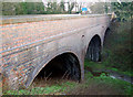 South side of A45 bridge over dismantled railway, Dunchurch in CV23 9LF