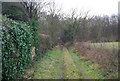 Footpath leading SW from the A2 in CT2 9BA