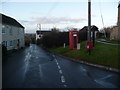 Broad Oak: postbox № DT10 72 and phone box in DT10 2HG