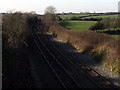 Railway Line near Llanddaniel Fab in LL60 6LP