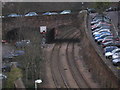 St John's road railway bridge in Clifton Down Ward