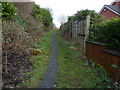 Footpath off Carham Road in BB1 9TJ