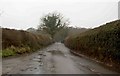 A very wet and narrow Gate Lane in B93 8NL