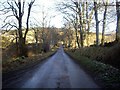 Road downhill towards Whinear/Whineye in AB31 4JU