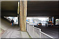 Leigh Road passes under the M3 motorway, Eastleigh in SO53 3RS