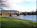 Bridge over River Tay at Dunkeld from the cathedral in PH8 0AF