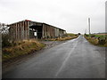 Looking towards a disused farm building at Langside in TD6 0HJ