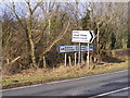 Roadsigns on A145 London Road Weston in NR34 8TT