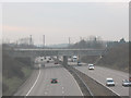 Railway bridges over the M20 in TN25 4NF
