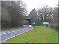 Railway bridge over the A468 in NP10 8GX