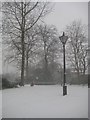 Arnot Hill Park During Snow Fall in NG5 6QD
