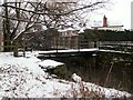 Footbridge Over The River Dearne at Darton in S75 5HE