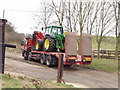 Tractor on low loader, near Chalfont St Giles in HP8 4NT