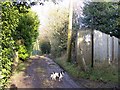 Footpath on Manor Drive in Hartley