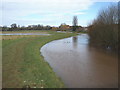 River Clyst in full flood in EX5 1FT