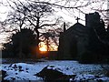 Shardlow sunset by the Church in Shardlow