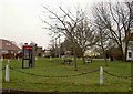 Telephone box on the green Sutton Cum Lound in DN22 8PY