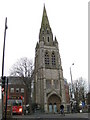 Feltham: The tower of St Catherine's Church in TW14 0JE