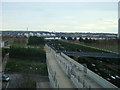 Thames Barrier Park, viewed from Pontoon Dock DLR Station in E16 2FW