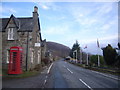Loch Tummel Inn & telephone box in PH16 5RP