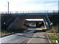 Water Lane leads under CTRL Bridge and M20 Bridge in ME14 4PL