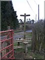 Footpath crosses Dean Farm Road in ME17 1NR