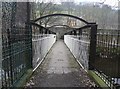 Footbridge over the River Calder at Fairlea Mill, Luddenden Foot in HX2 6HA