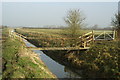 Foot bridge over a rhyne in BS28 4NS