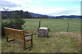 Bench and Viewpoint, Finzean Community Woods in AB31 6NU