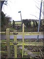 Footpath crosses Rosemary Lane in TN15 7LH