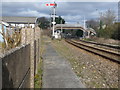 Ferryside: railway and footbridge in Ferryside