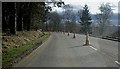 Traffic cones between Sundayswells and Wester Beltie in AB31 4JX
