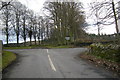 Auchtertyre / Kinpurnie  Road at its junction with Newtyle / Kettins Road in PH12 8TN