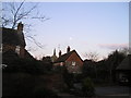 Iwerne Minster Church and the Moon in DT11 8PH
