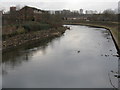 Lower Broughton - River Irwell, Looking Upstream in M7 1AX