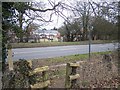 Footpath crosses A20 Ashford Road in Kent