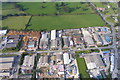 Colomendy Industrial Estate from the air in LL16 5TQ
