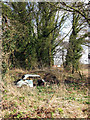 The skeleton of an old car in NR10 3HU